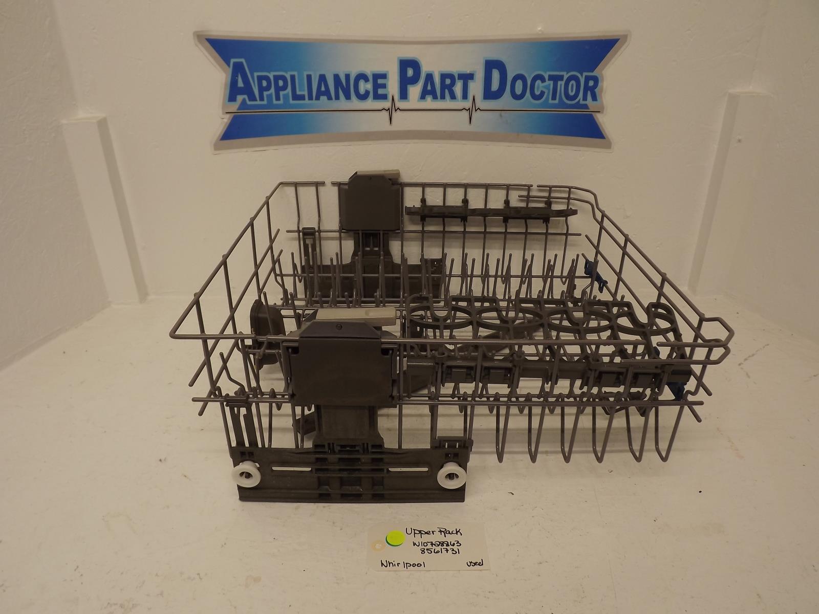 Whirlpool Dishwasher W10728863 8561731 Upper Rack Used Whirlpool Dishwasher W10728863 8561731 Upper Rack Used
